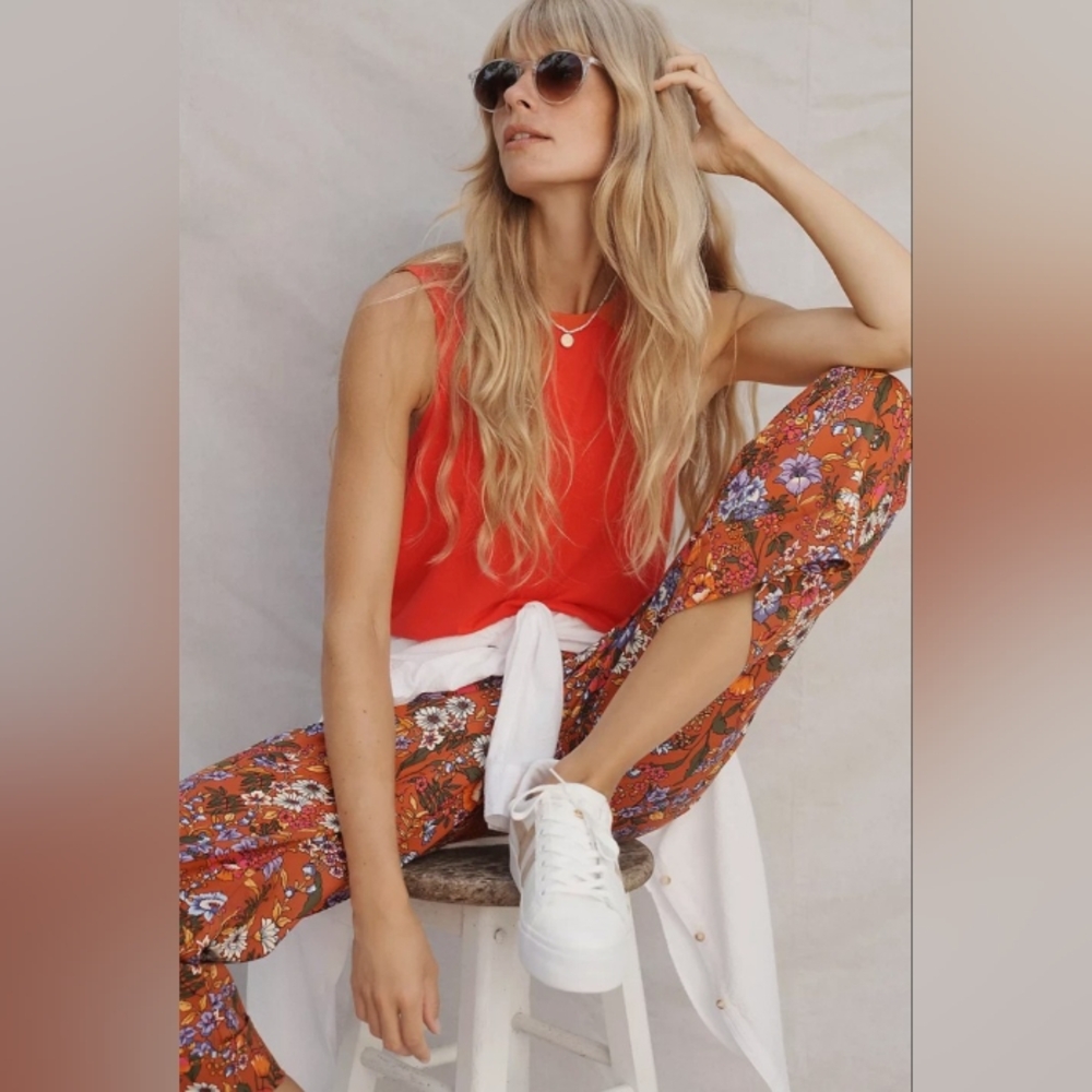 Maeve by Anthropologie Flower Power Pants
